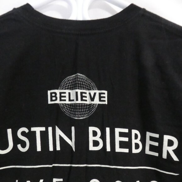 JUSTIN BIEBER - BELIEVE - Live 2013 - North American Tour | Black Tee - T-Shirt - Picture 11 of 16